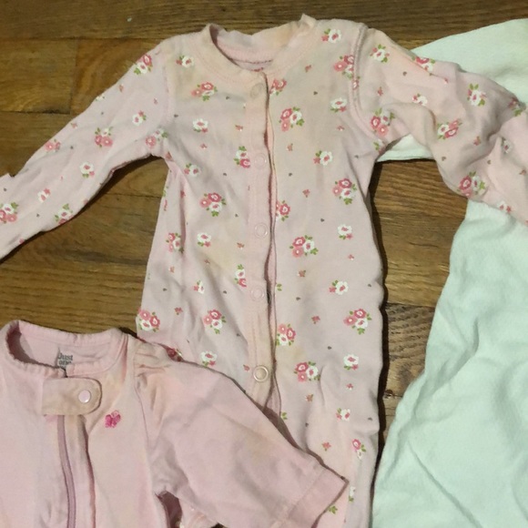 Newborn long sleeve PJ bundle, five pair - Picture 5 of 11